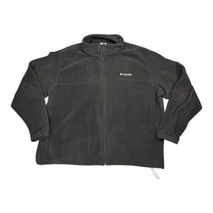 Columbia Steens Mountain Fleece Jacket Men’s 4X Black Full Zip Soft Outdoor Big